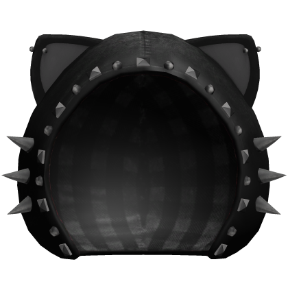 spiked emo cat ears black hoodie