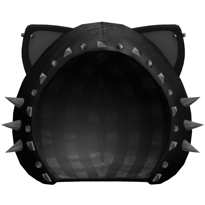 spiked emo cat ears black hoodie