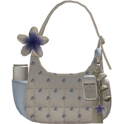 Cottagecore Blueberry Spring Designer Shoulder Bag