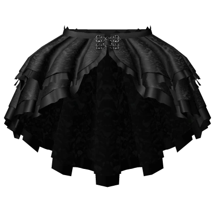 gothic layered lace long skirt 3.0 black | Roblox Item - Rolimon's