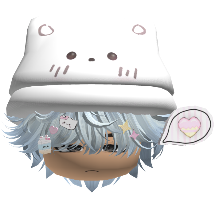 ♡ Kawaii Kitty Beanie Boy Hair (Blue)