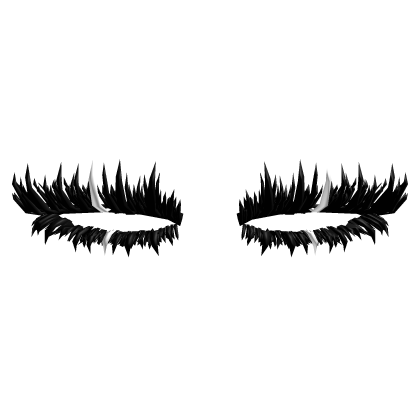 ✩ Dramatic Cateye Lashes w White Colored Spikes