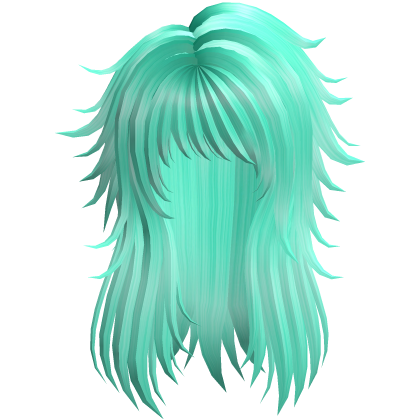 Scene Spiky Emo Hair - Teal Cyan
