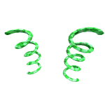 Green Sparkle Coils