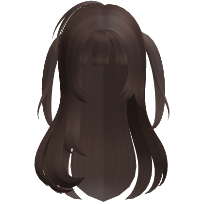 brown adorable fluffy fawn hair w pigtails