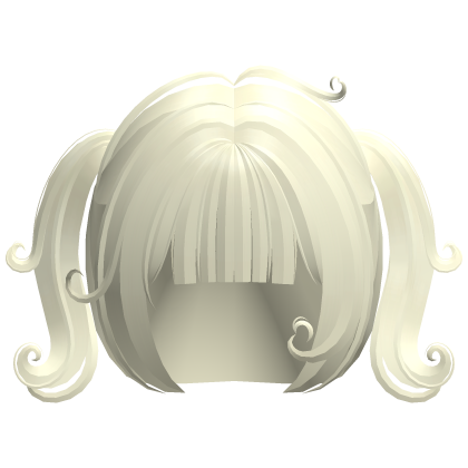♡ ꒰ cute swirly curly baby pigtails in blonde Roblox item