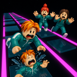 Impossible Glass Bridge Game! Squid GameASD