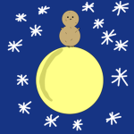 Moon walking potato clothing