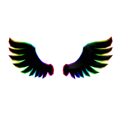 Cartoony Rainbow Wings