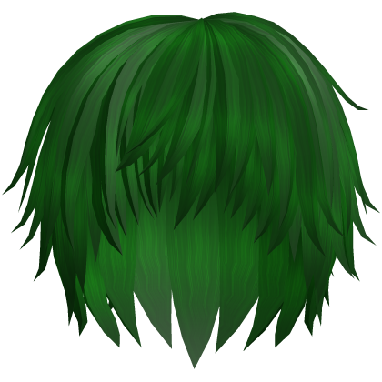 green low spiky emo boy hair
