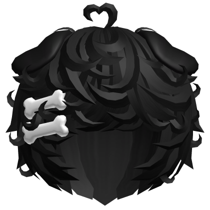 🦴 cute black kawaii curly messy puppy boy