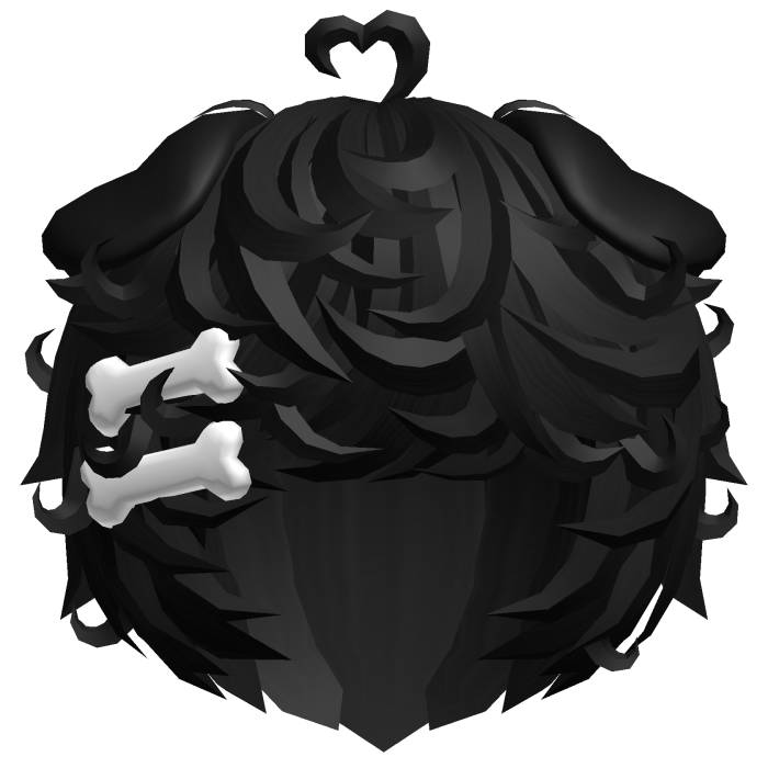 🦴 cute black kawaii curly messy puppy boy