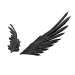 Gunmetal Black Wings
