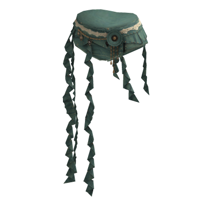 Asymmetric Ruffle Skirt (Teal)
