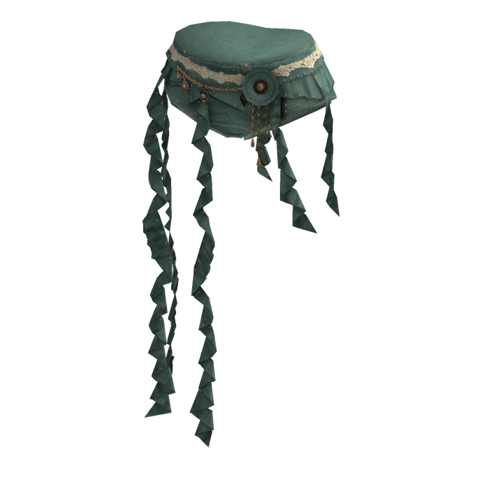 Asymmetric Ruffle Skirt (Teal)
