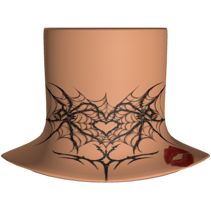Baddie Girl Spider Neck Tattoos Cuello Tatuajes