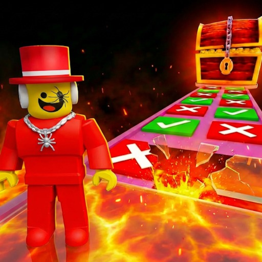 Escape Lava Glass Bridge 🔥