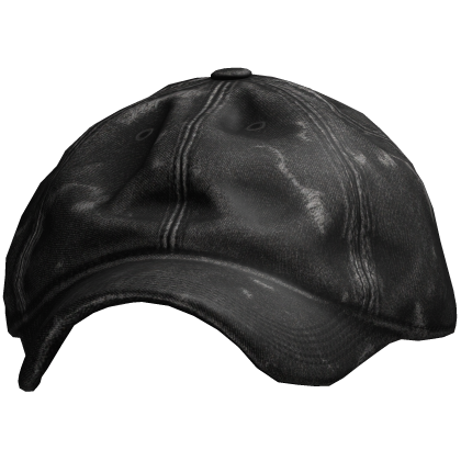 Black Distressed 6-Panel Cap Roblox item