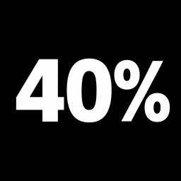 40%