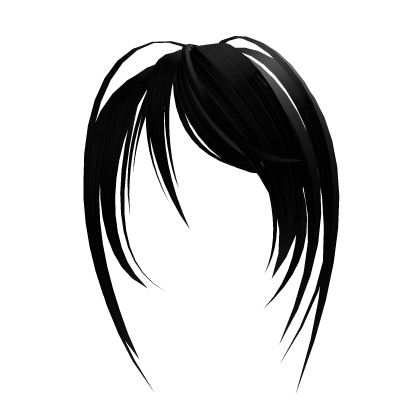 Black cute shouko emo scene bangs Roblox item