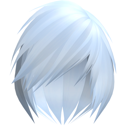 emo scene vkei blue short moe hair