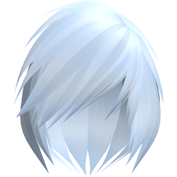 emo scene vkei blue short moe hair