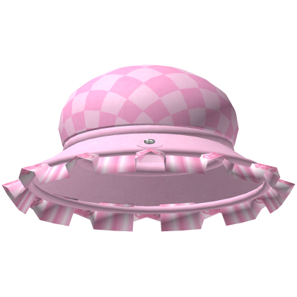 ,, 🖤. gothic ruffled hat in pink