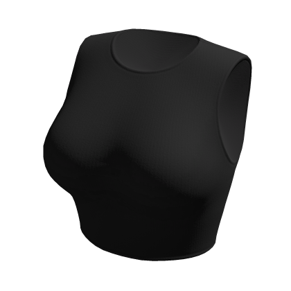 Crop Top Black Basic Tight Baby Baddie Tee Shirt