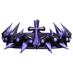 (CODE= 5611 ) Cross of Amethyst Void Thorned Crown