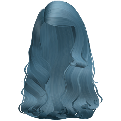soft brushed-out doll waves (teal)