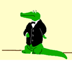reptile with tuxedo