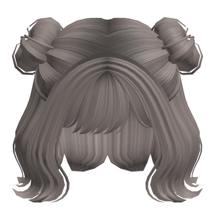 Cute Anime Half Up Half Down Buns (Ash) Roblox item