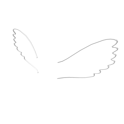 Doodle Angel Wings (White)