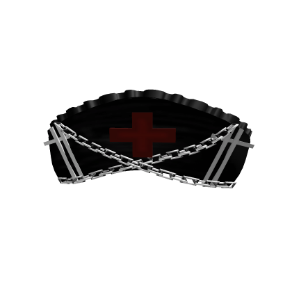 Gothic Nurse Hat Black