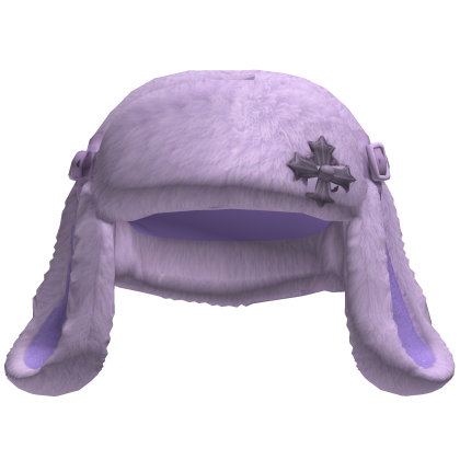 Purple Cute Bunny Ears W/ Ushanka