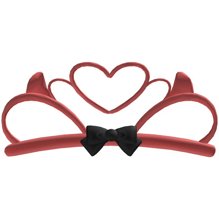 ୨୧ spooky cutesy devil horns red & black tiara