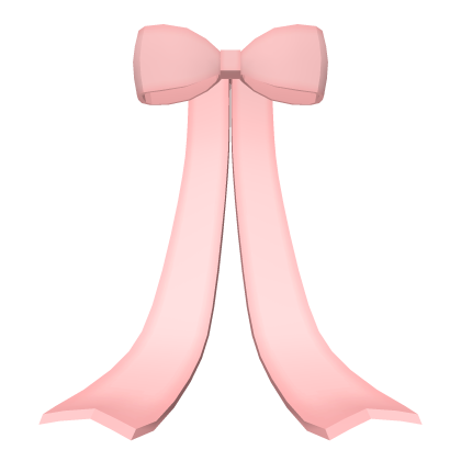 Classy Soft Pink Elegant Back Bow Ribbon Train  Roblox item