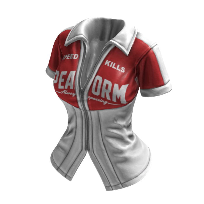 Y2K Sporty Streetracer Jacket (White Red)