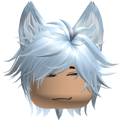 Neko Cat Boy Anime Gamer Spikey Hair (Blue)