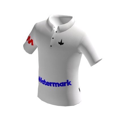 Logo Watermarked White Polo