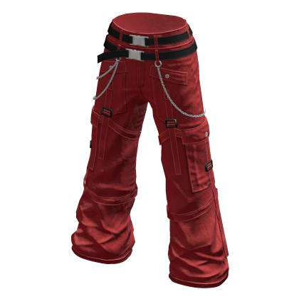 aprelle Y2k Warrior Cargo Pants Red thumbnail