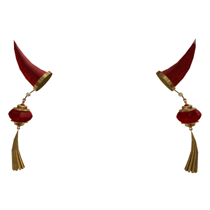 Red Oriental Oni Horns Roblox item