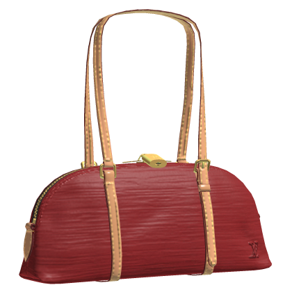 Red designer bag