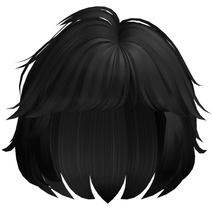 Cute Shaggy Bob w/ Side Bangs (Black)