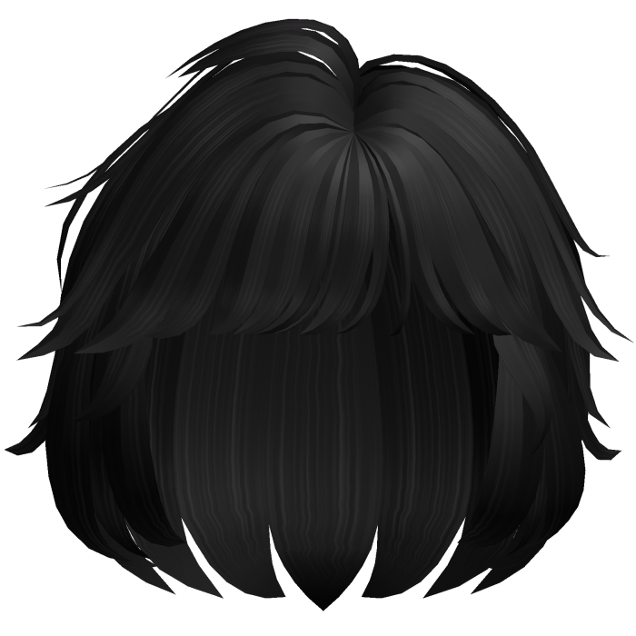 Cute Shaggy Bob w/ Side Bangs (Black)