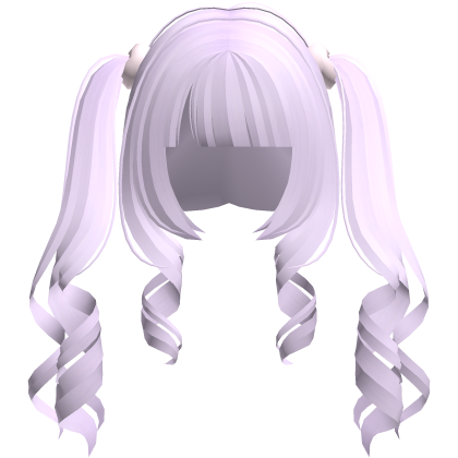 curly cute jirai kei purple hime pigtails Roblox item