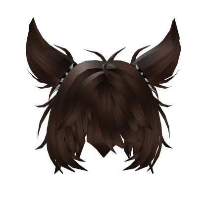 Y2K Brown Emo With Buns Up Hair Roblox item