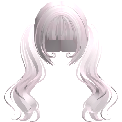 pastel pink swirly long anime flowy pigtails Roblox item