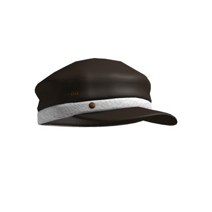brown belted newsboy hat Roblox item