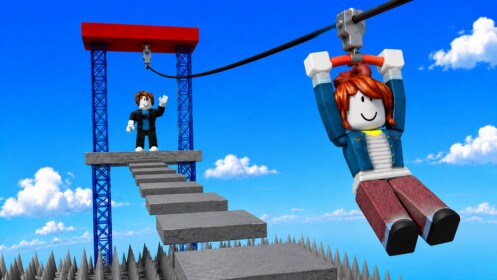 Zipline Obby [EARN REWARDS]